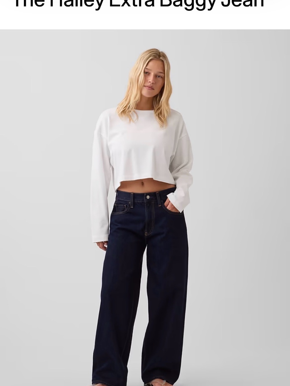 GAP Women's Hailey Extra Baggy Jeans - Dark Indigo
